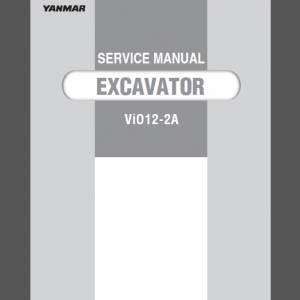 YANMAR ViO12-2A SERVICE MANUAL