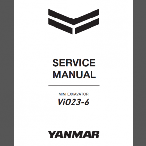 YANMAR ViO23-6 SERVICE MANUAL