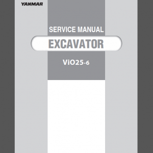 YANMAR ViO25-6 SERVICE MANUAL