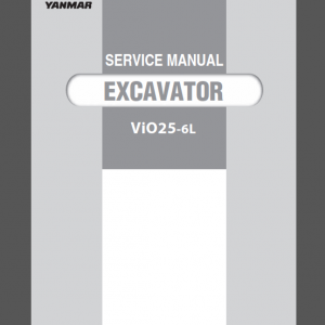 YANMAR ViO25-6L SERVICE MANUAL