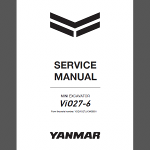 YANMAR ViO27-6 SERVICE MANUAL