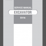 YANMAR SV16 SERVICE MANUAL