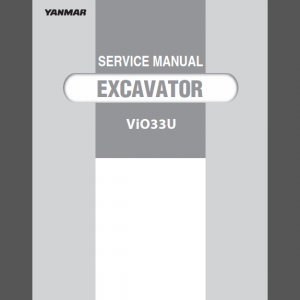 YANMAR ViO33U SERVICE MANUAL