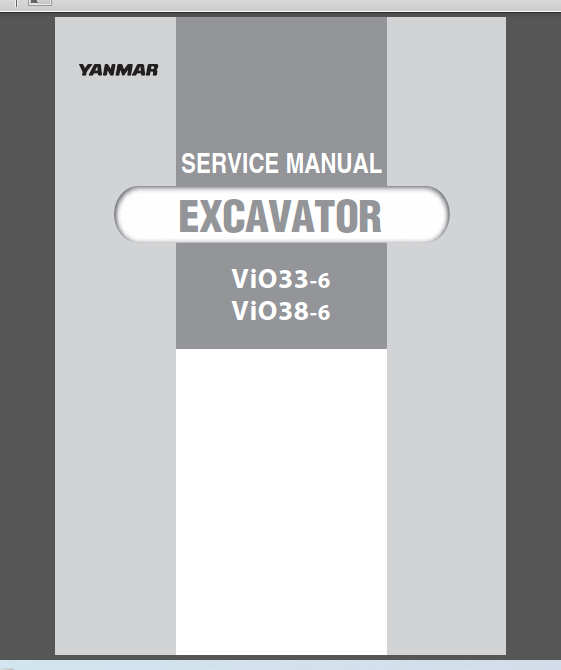 YANMAR ViO33-6 / ViO38-6 SERVICE MANUAL