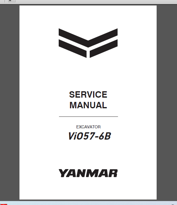 YANMAR ViO57-6B SERVICE MANUAL