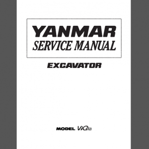 YANMAR VIO75 SERVICE MANUAL