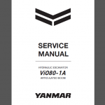 YANMAR ViO80-1A SERVICE MANUAL