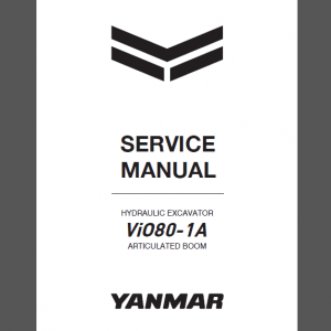 YANMAR ViO80-1A SERVICE MANUAL