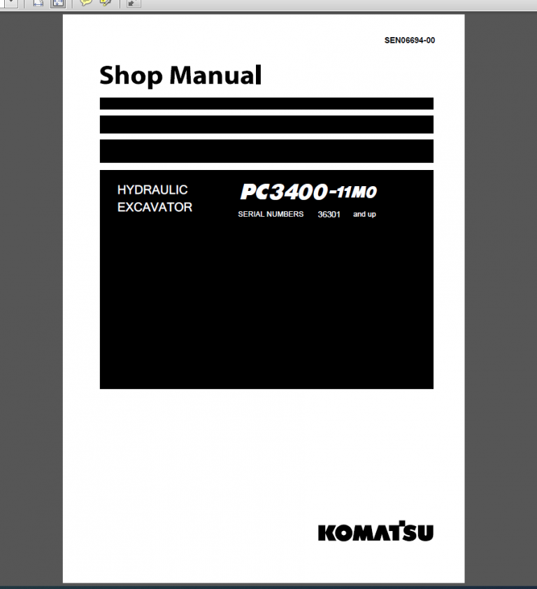 PC3400 -11M0 SHOP MANUAL PDF