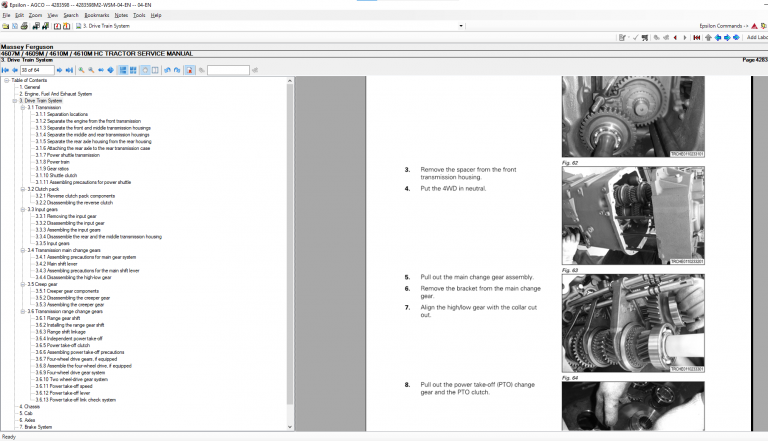 Massey Ferguson Service Manuals - Parts Books