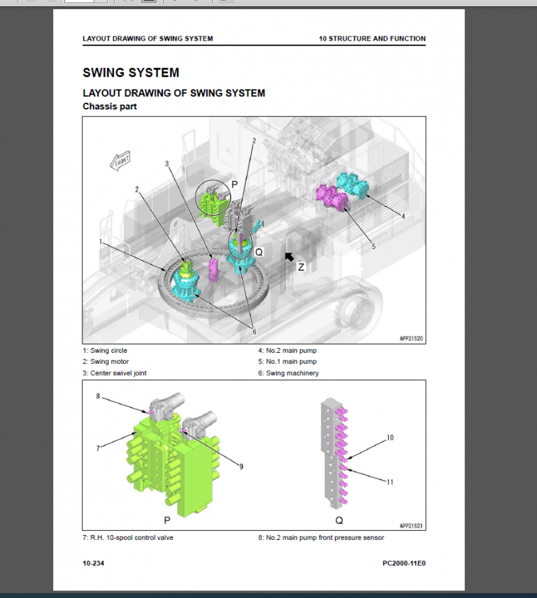 KOMATSU PC2000-11EO SHOP MANUAL