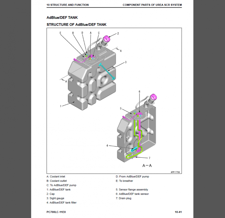 KOMATSU PC700LC-11EO SHOP MANUAL