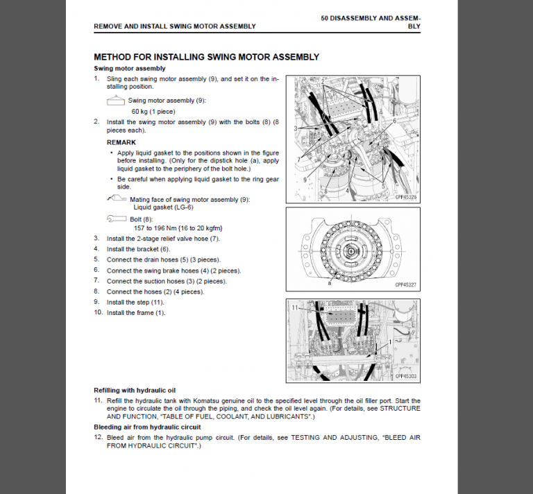 KOMATSU PC700LC-11EO SHOP MANUAL