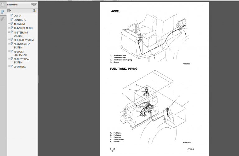 KOMATSU JV100A-1 SHOP MANUAL
