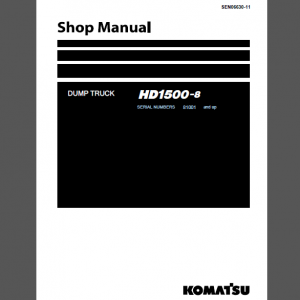 KOMATSU HD1500-8 SHOP MANUAL