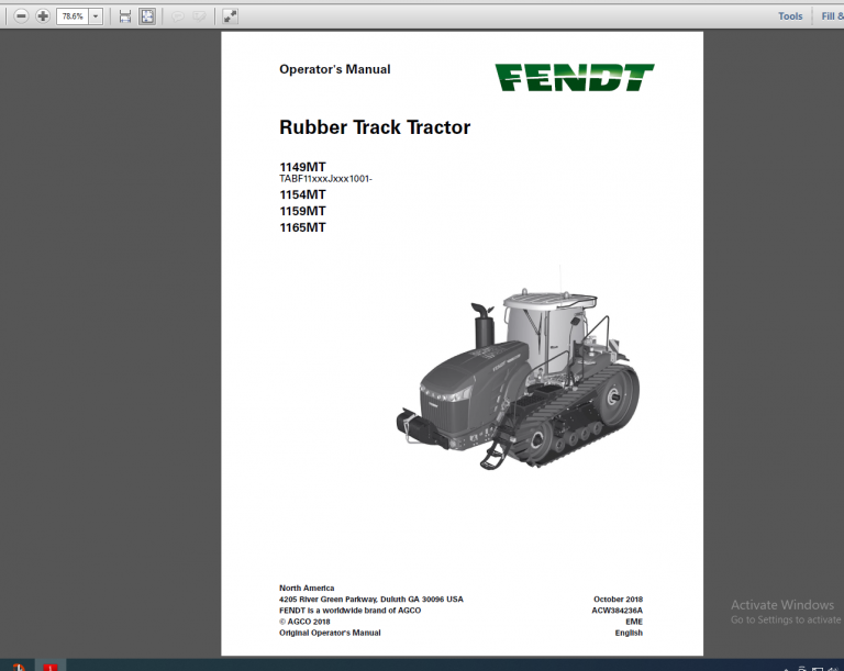 FENDT 1149MT 1154MT 1159MT 1165MT OPERATORS MANUALFENDT 1149MT 1154MT 1159MT 1165MT OPERATORS MANUAL