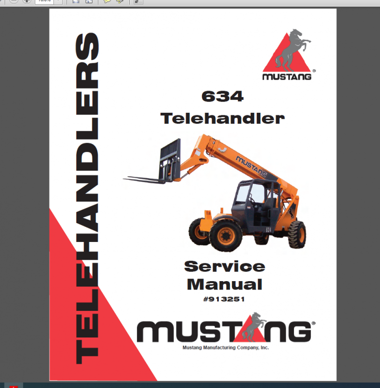 MUSTANG SERVICE MANUAL 2022