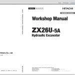 Hitachi ZX26U-5A Technical Manual - Workshop Manual