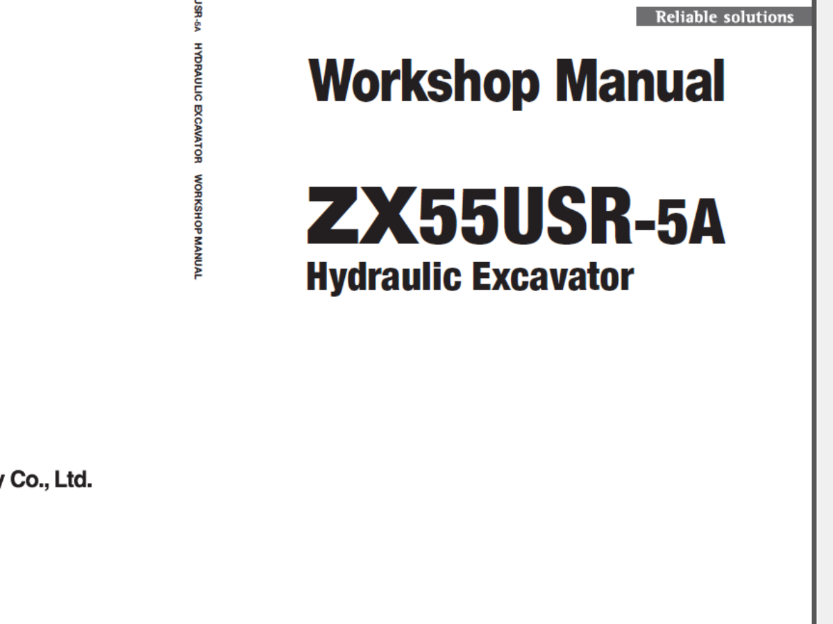 Hitachi ZX55USR-5A Workshop Manual - Technical Manual