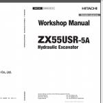 Hitachi ZX55USR-5A Workshop Manual - Technical Manual