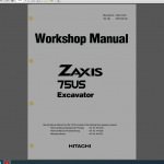 Hitachi Zaxis 75US Excavator Workshop Manual