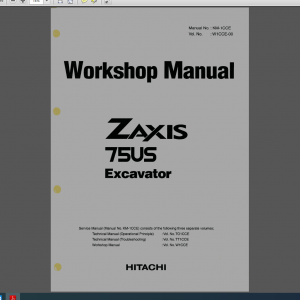 Hitachi Zaxis 75US Excavator Workshop Manual