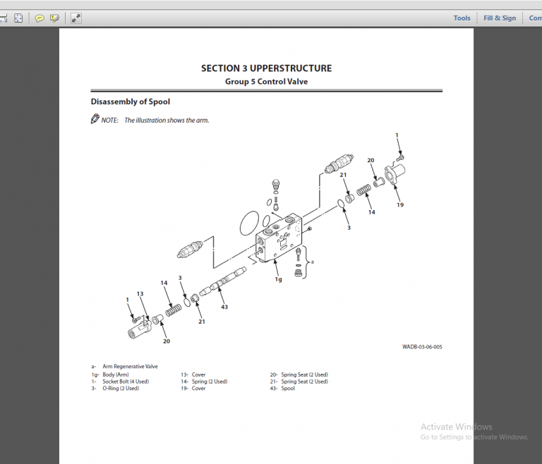 Hitachi ZX26U-5A Technical Manual - Workshop Manual
