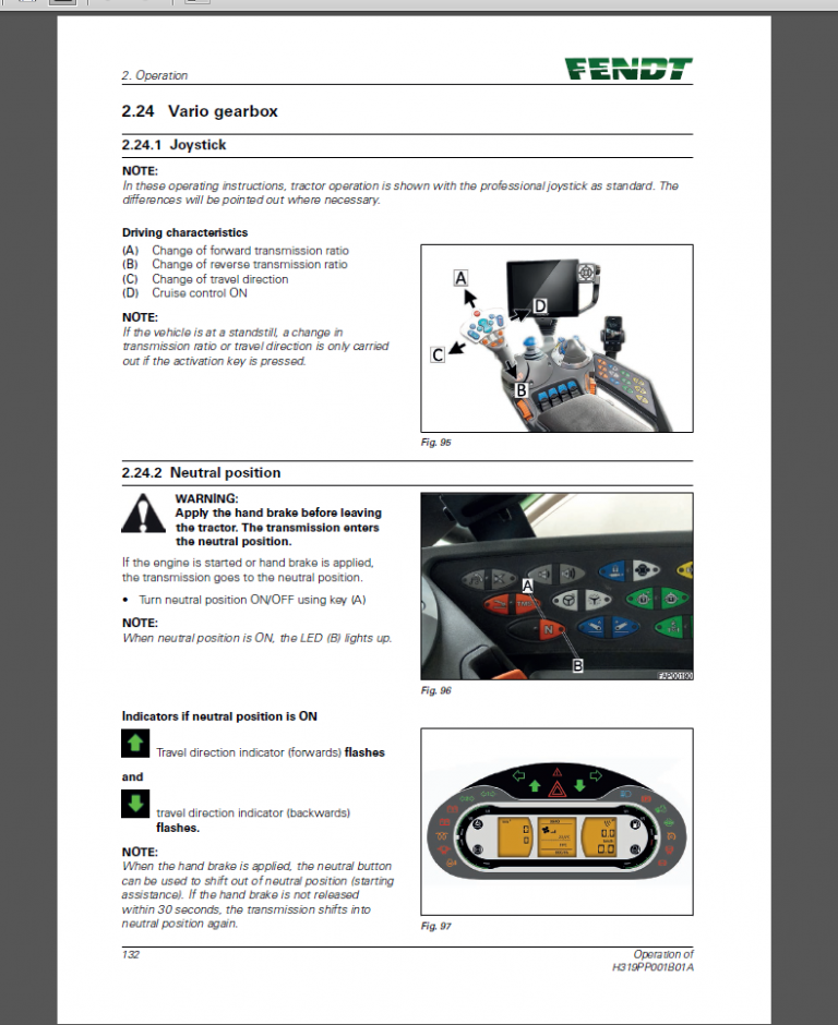 FENDT 1038 - 1042 - 1046 - 1050 Vario Gen2 Operators Manual