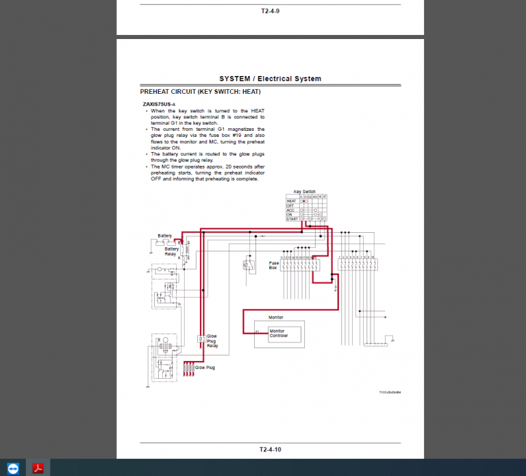 Hitachi Zaxis 75US Excavator Workshop Manual