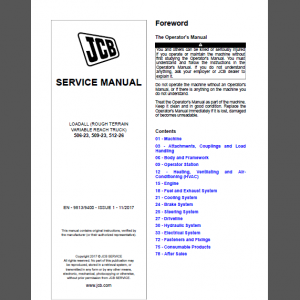 JCB 506-23, 509-23, 512-26 SERVICE MANUAL