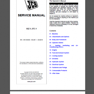 JCB 55Z-1, 57C-1 SERVICE MANUAL