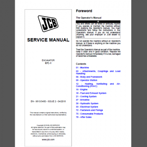 JCB 67C-1 SERVICE MANUAL