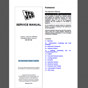 JSB 527-58 T4F SERVICE MANUAL