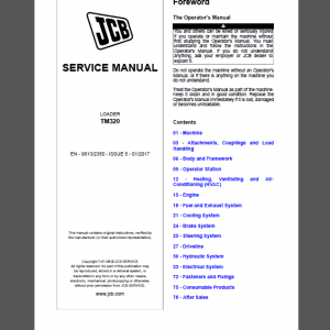 JCB TM320 SERVICE MANUAL