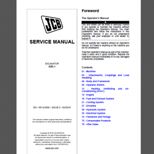 JCB 65R-1 SERVICE MANUAL