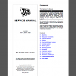 JCB 10TFT, 9TFT, 9TST SERVICE MANUAL