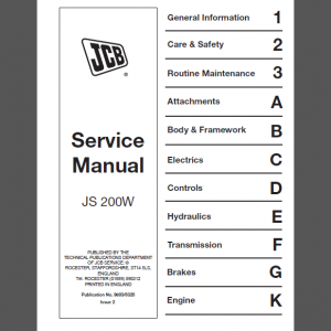 JCB JS200W SERVICE MANUAL