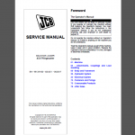 JCB 4CX PILINGMASTER SERVICE MANUAL