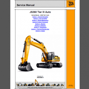 JCB JS360 TIER III AUTO SERVICE MANUAL