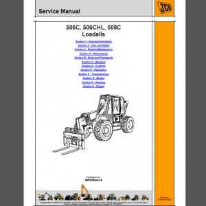 JCB 506C, 506CHL, 508C SERVICE MANUAL