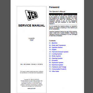 JCB 1THT SERVICE MANUAL