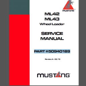 MUSTANG ML42, ML43 SERVICE MANUAL