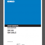 KOBELCO SK100 SK120LC SHOP MANUAL