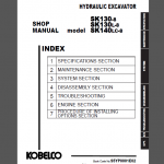 KOBELCO SK130-8 SK130L-8 SK140LC-8 SHOP MANUAL