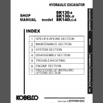 KOBELCO SK130-8 SK130L-8 SK140LC-8 SHOP MANUAL