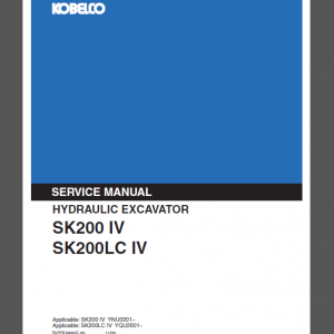 KOBELCO SK200 IV SK200LC IV SERVICE MANUAL