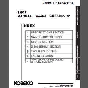 KOBELCO SK850LC-10E HYDRAULIC EXCAVATOR