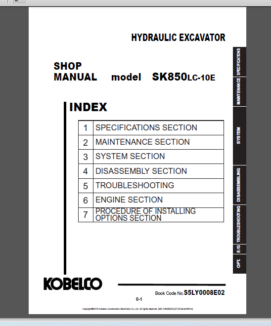 KOBELCO SK850LC-10E HYDRAULIC EXCAVATOR
