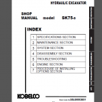 KOBELCO SK75-8 SHOP MANUAL