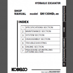 KOBELCO SK130HDL-8B SHOP MANUAL